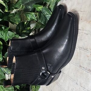 Madewell NWOB Black Santiago Western Leather Ankle Boots 7.5